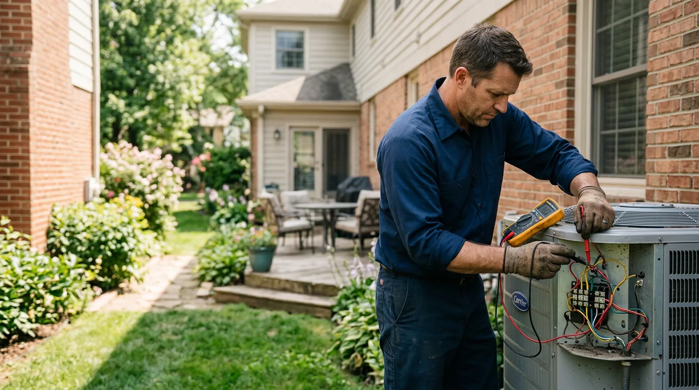 HVAC technician working near Andover, KS